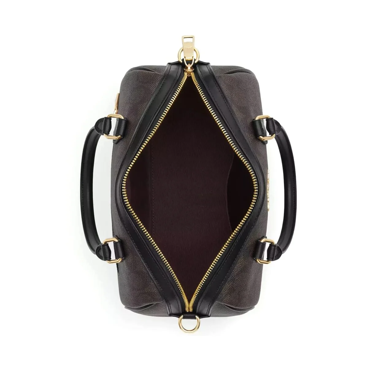 حقيبة يد نسائية من "كوتش" (Coach) - طراز Gold Walnut Black - موديل Cv961