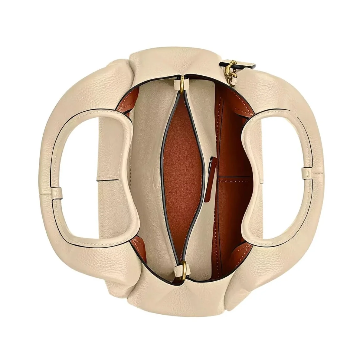 حقيبة كتف نسائية من COACH باللون العاجي (طراز cm545)