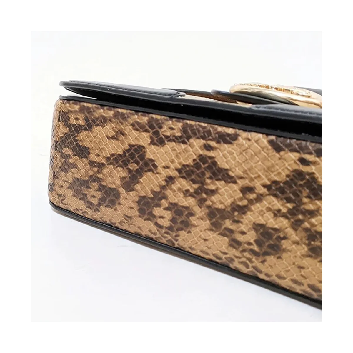 حقيبة كتف نسائية من COACH باللونين الكاكي والأسود (موديل 5509 IMRKY)