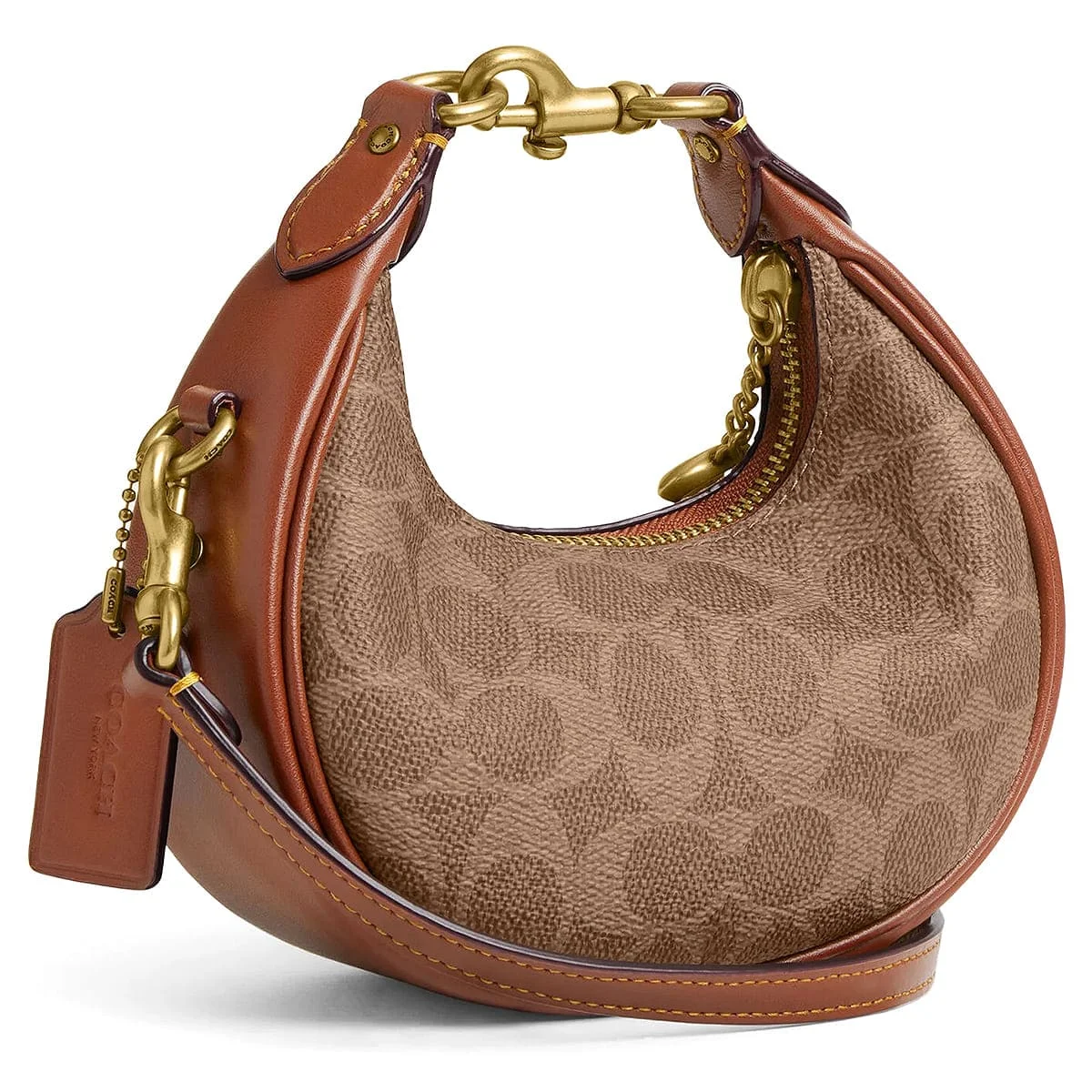 حقيبة كروس بودي نسائية من COACH باللون البني الصدئي (Tan Rust) - طراز cr510 b4xhg