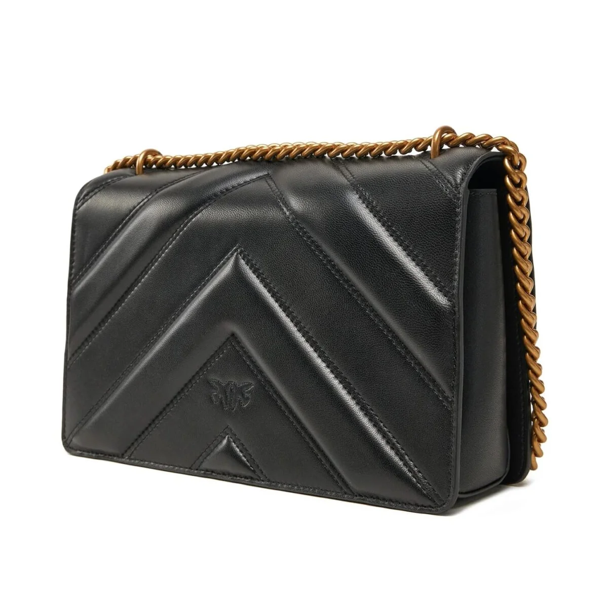 حقيبة كتف نسائية باللون الأسود من بينكو (Pinko) - يمكن ارتداؤها بنمط كروس بودي (Cross Body) - موديل 104549A26Zz99Q