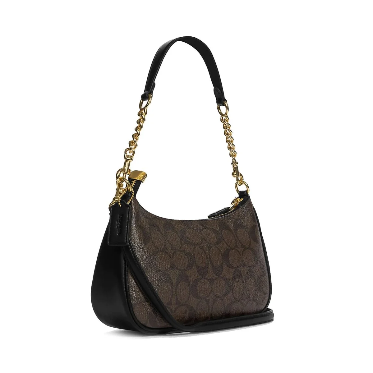 حقيبة كتف نسائية من "كوتش" (Coach) - طراز Gold Walnut Black - موديل Cv933