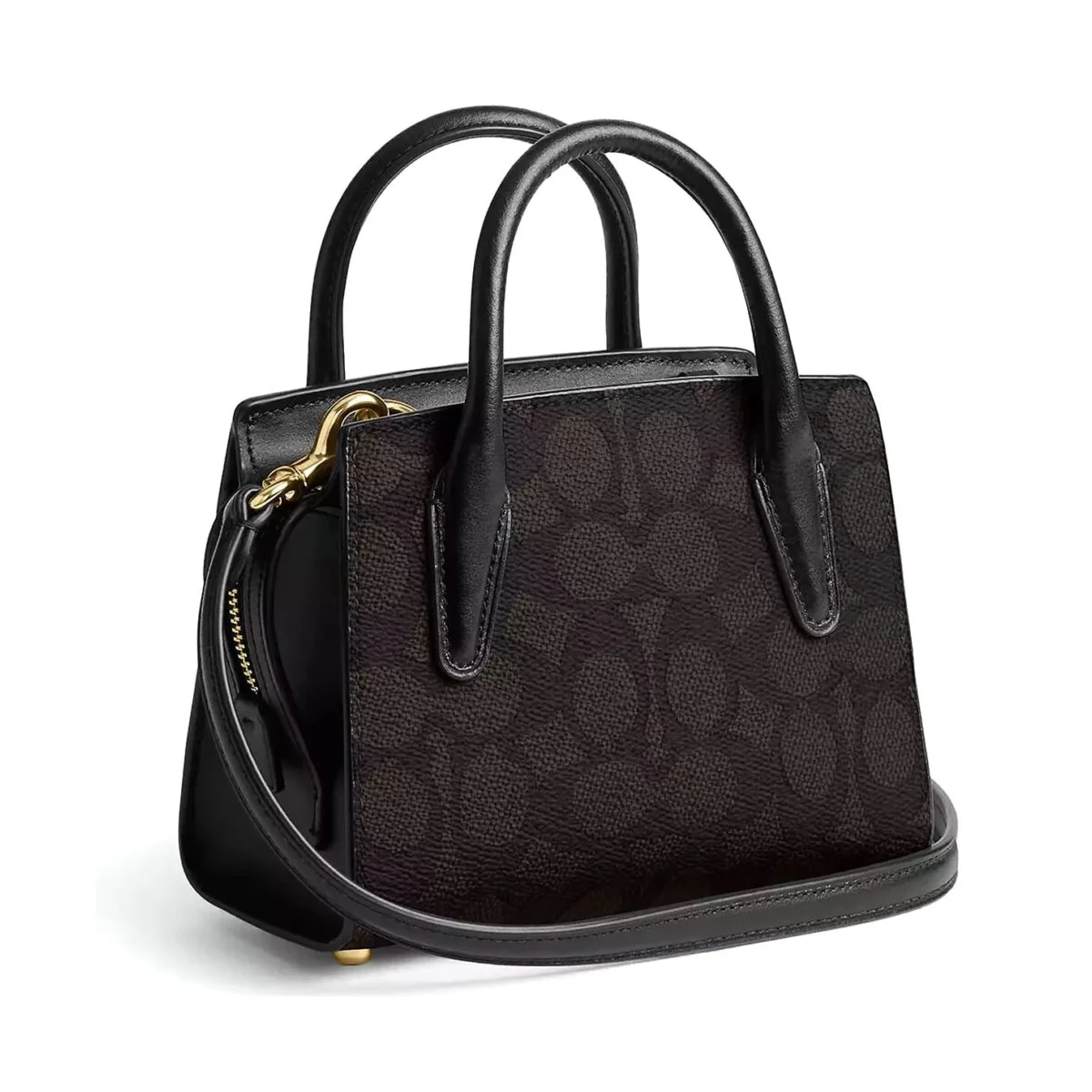 حقيبة يد نسائية من Coach باللون البني والأسود والذهبي (موديل Cv974)