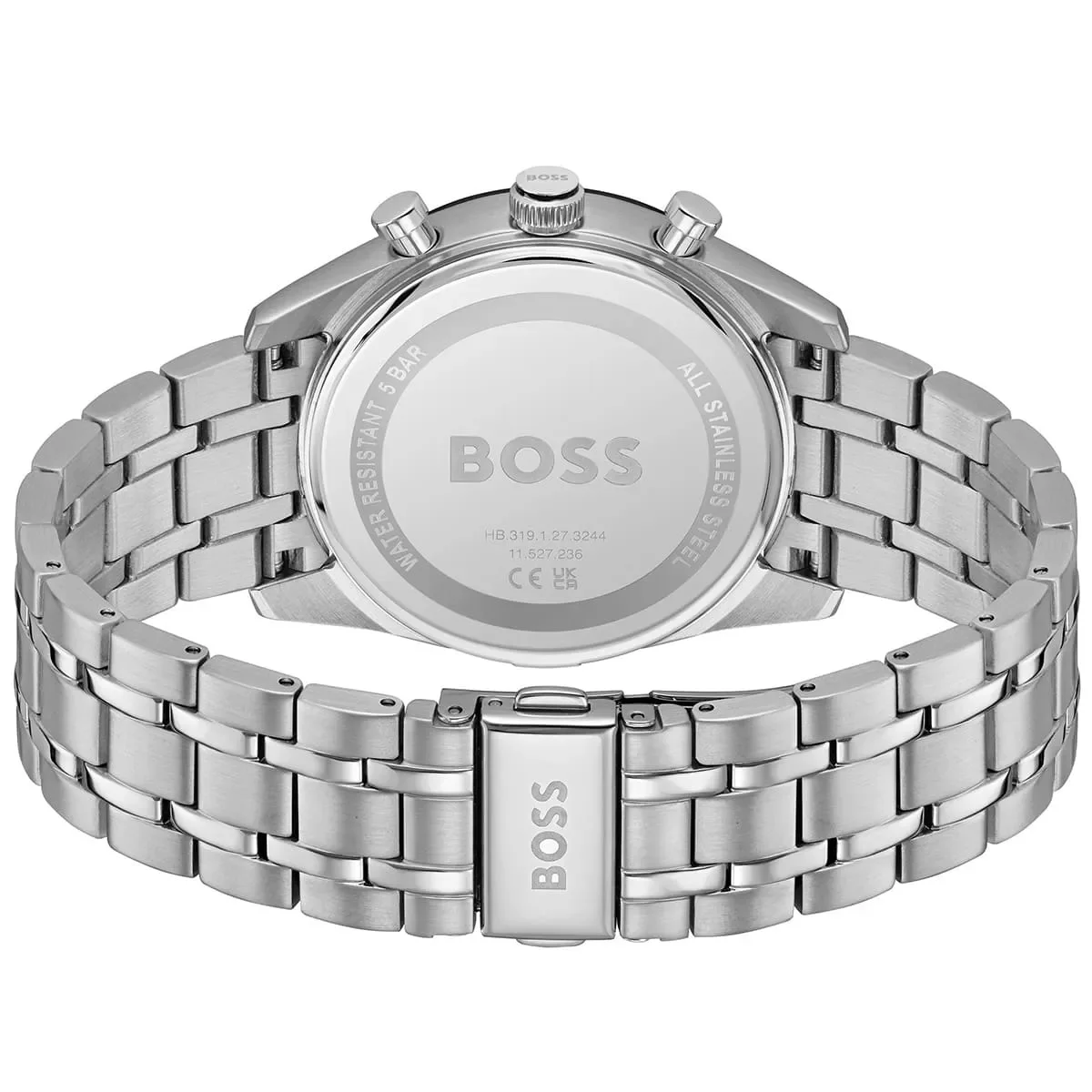 Hugo Boss Watch For Men Silver Band & Blue Dial 1514286 - image 4