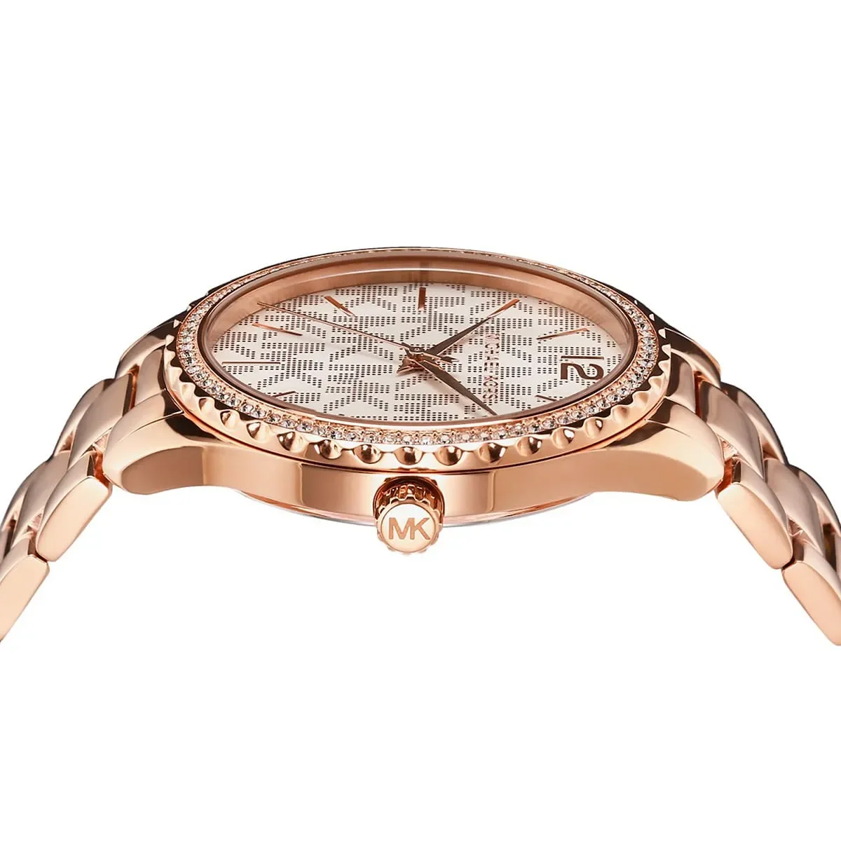 Women’s Round Rose Gold Stainless Steel Watch MK7297 - image 4