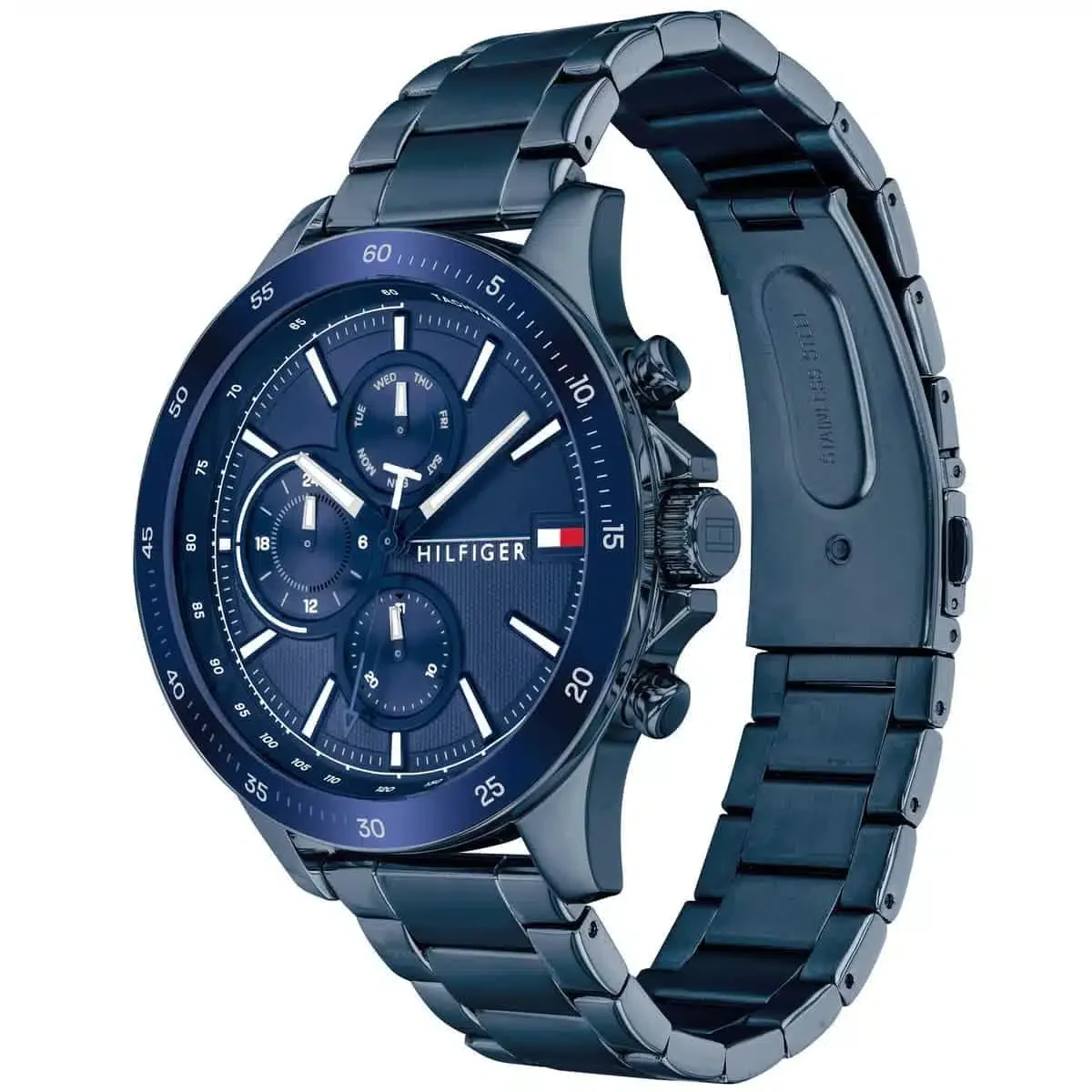 ساعة رجالية كلاسيكية من تومي هيلفيغر 1791720 – مينا زرقاء، سوار أزرق