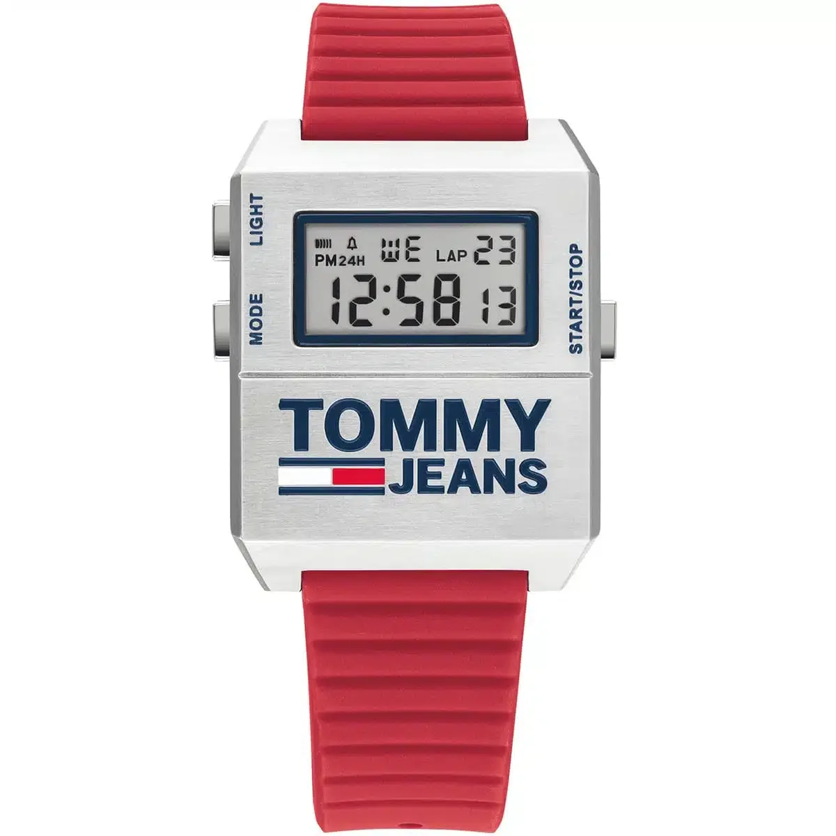 Tommy Hilfiger limited edition Men’s Watch 1791674– White Dial, Red Strap