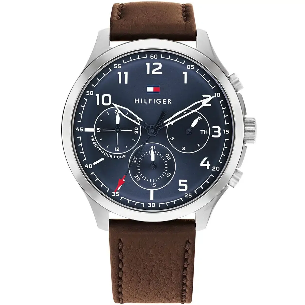 Tommy Hilfiger Classic Men’s Watch 1791855– Blue Dial, Brown Strap