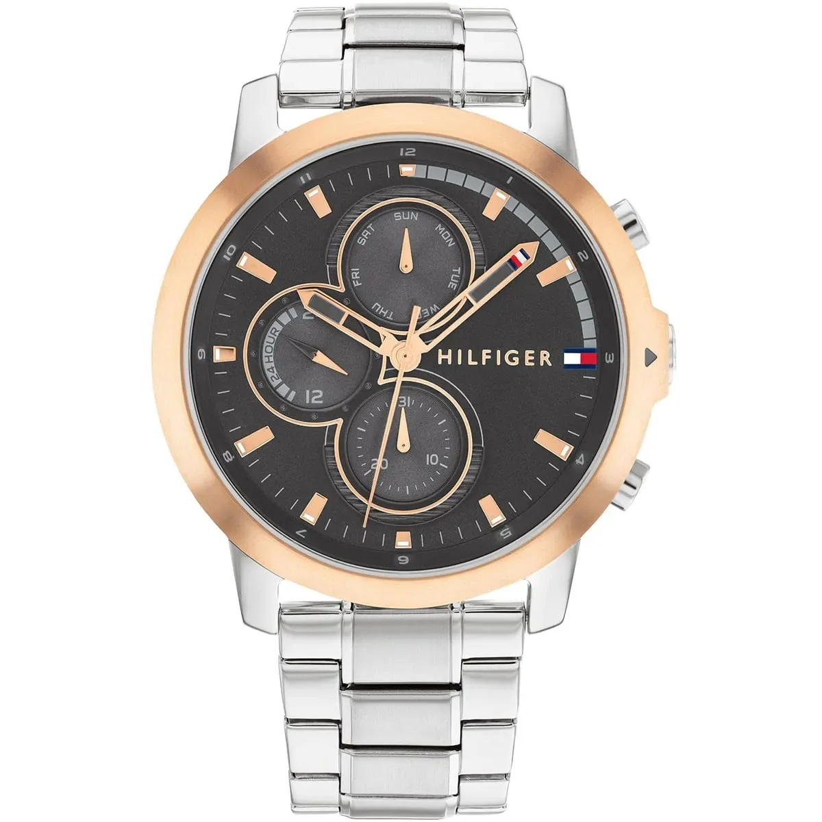 Tommy Hilfiger Classic Men’s Watch 1792050– Black Dial, Silver Strap