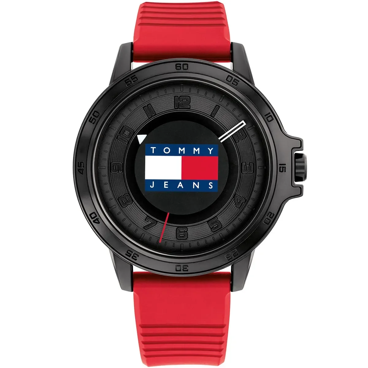 Tommy Hilfiger Classic Men’s Watch 1792033– Black Dial, Red Strap