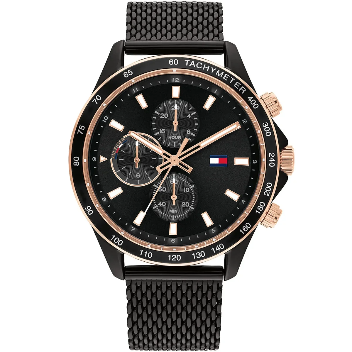 Tommy Hilfiger Classic Men’s Watch 1792020– Black Dial, Silver Strap