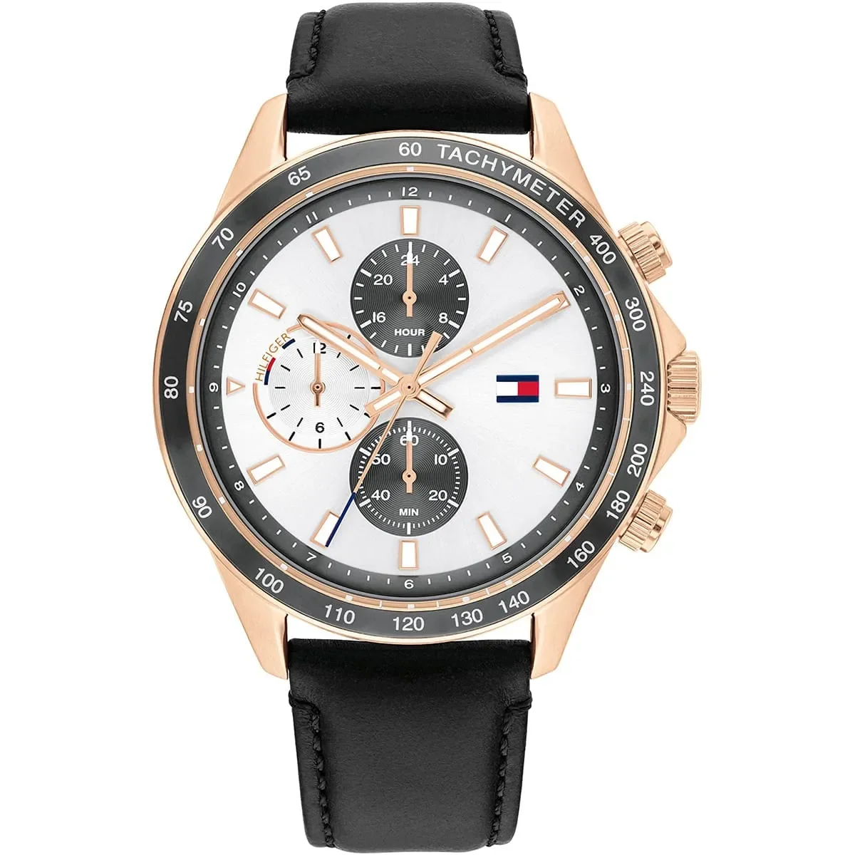 Tommy Hilfiger Classic Men’s Watch 1792016– White Dial, Black Strap
