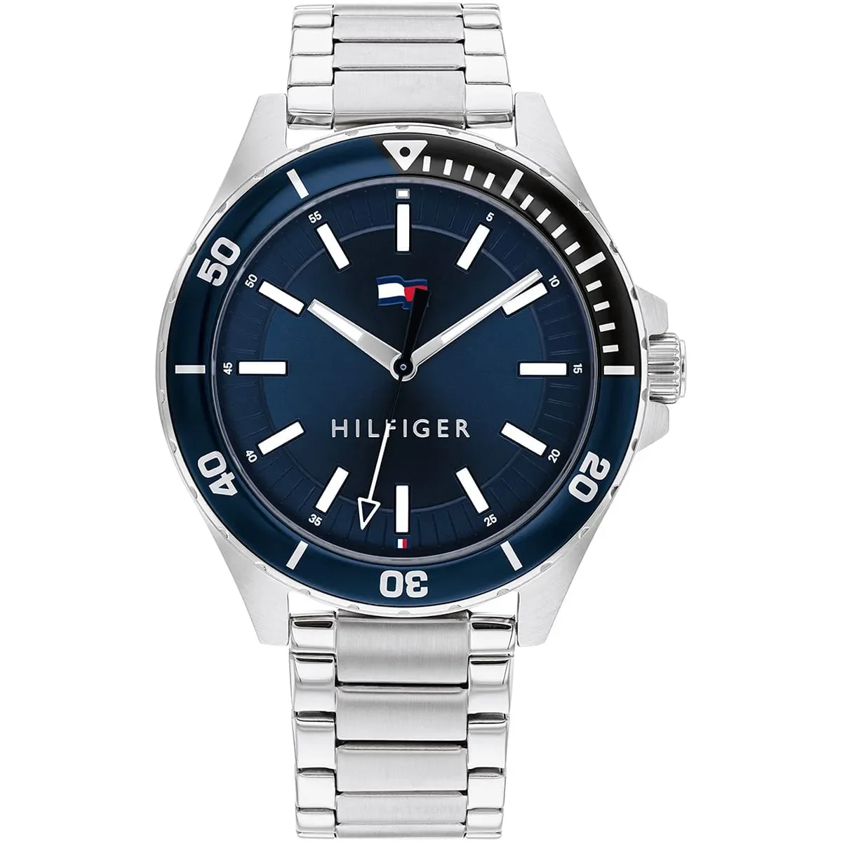 Tommy Hilfiger Classic Men’s Watch 1792012– Blue Dial, Silver Strap