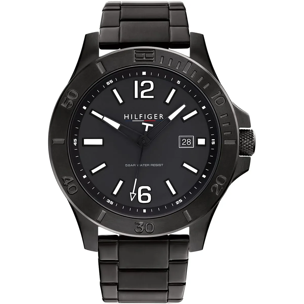 Tommy Hilfiger Sport Men’s Watch 1791996– Black Dial, Black Strap
