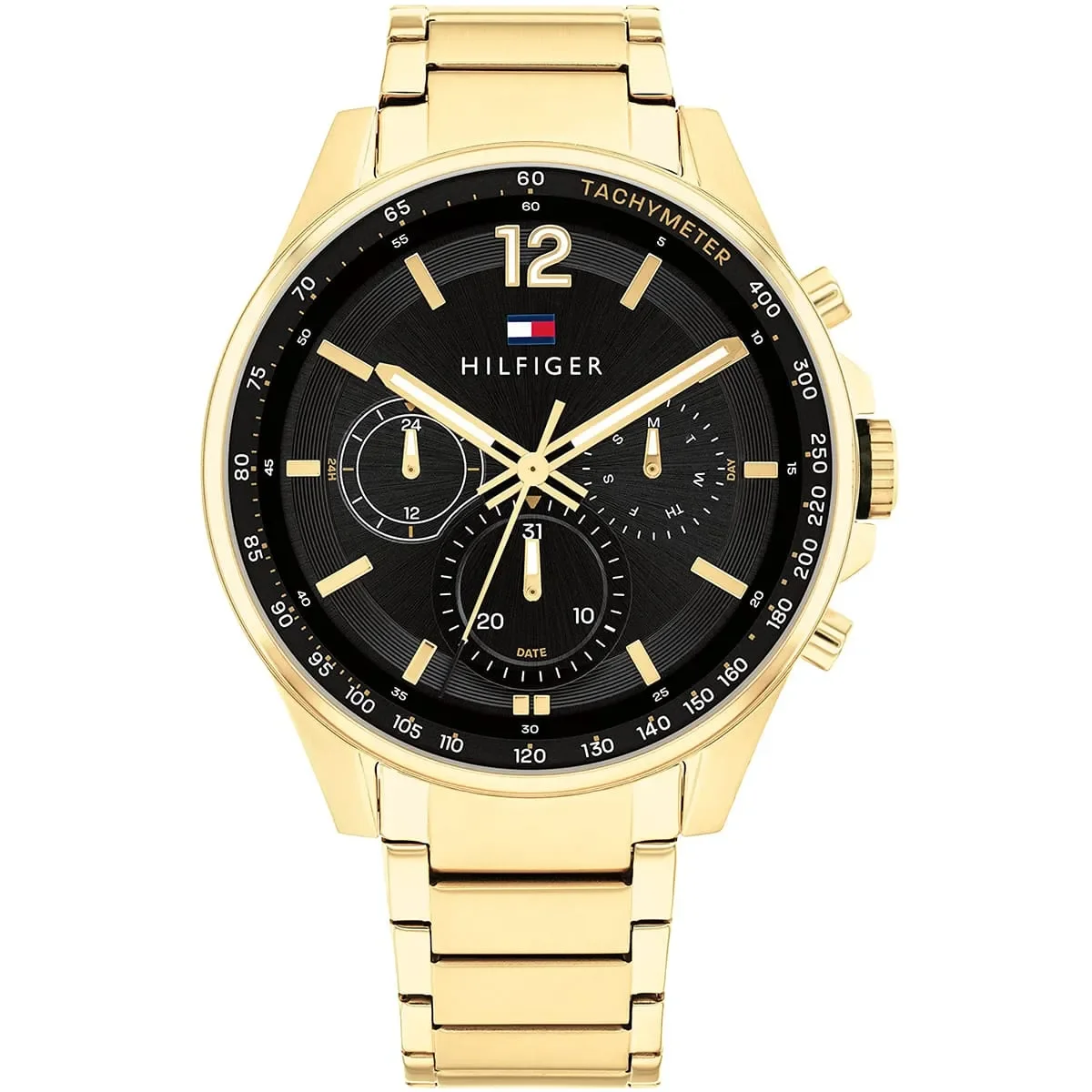 Tommy Hilfiger Classic Men’s Watch 1791974– Black Dial, Gold Strap