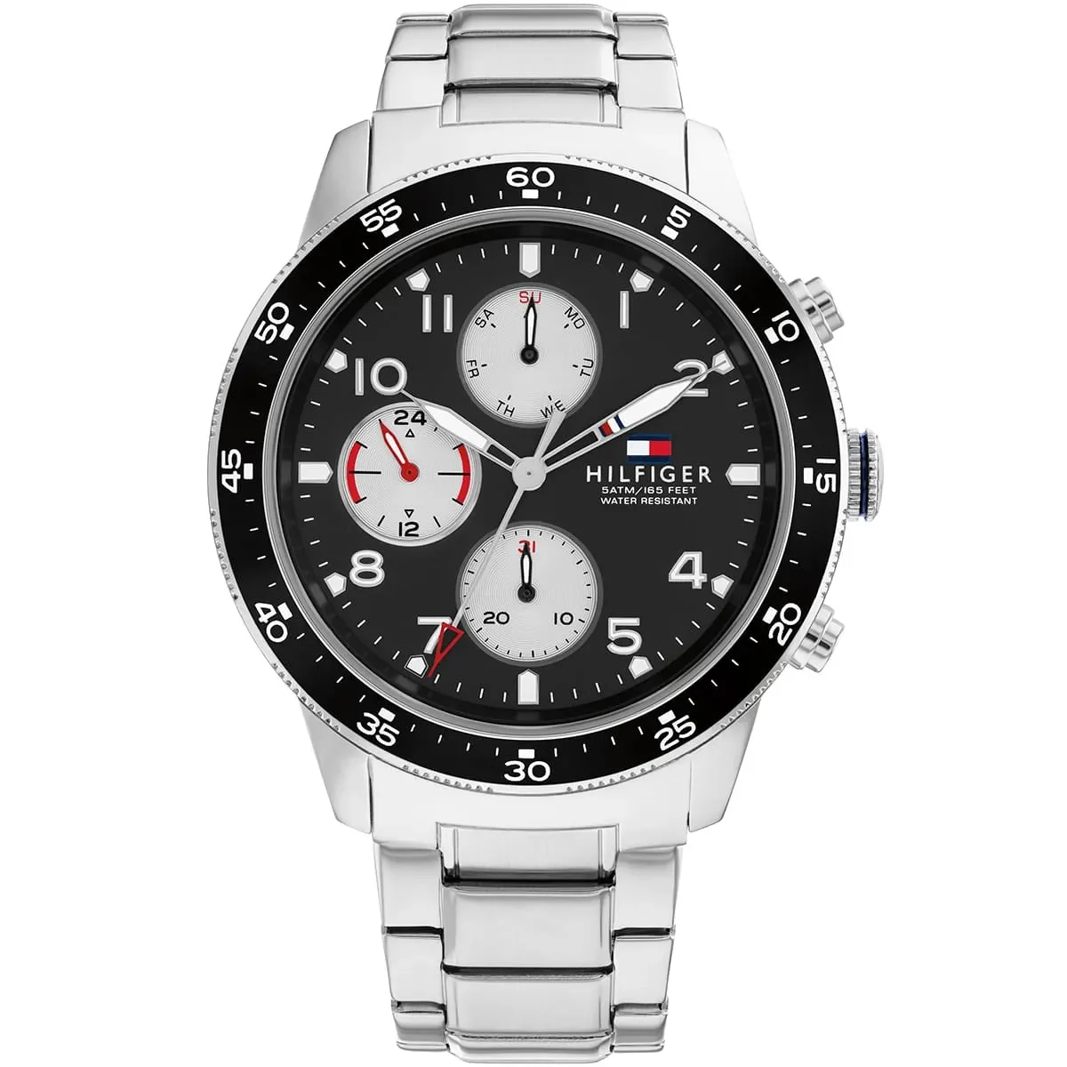 Tommy Hilfiger Classic Men’s Watch 1791950– Black Dial, Silver Strap