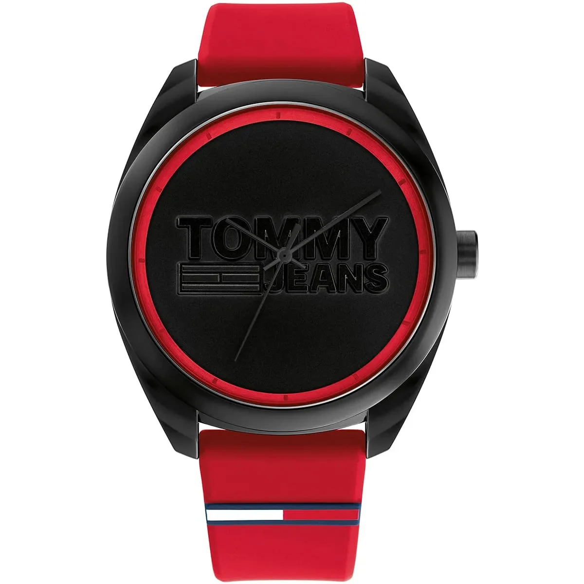 Tommy Hilfiger Sport Men’s Watch 1791929– Black Dial, Red Strap