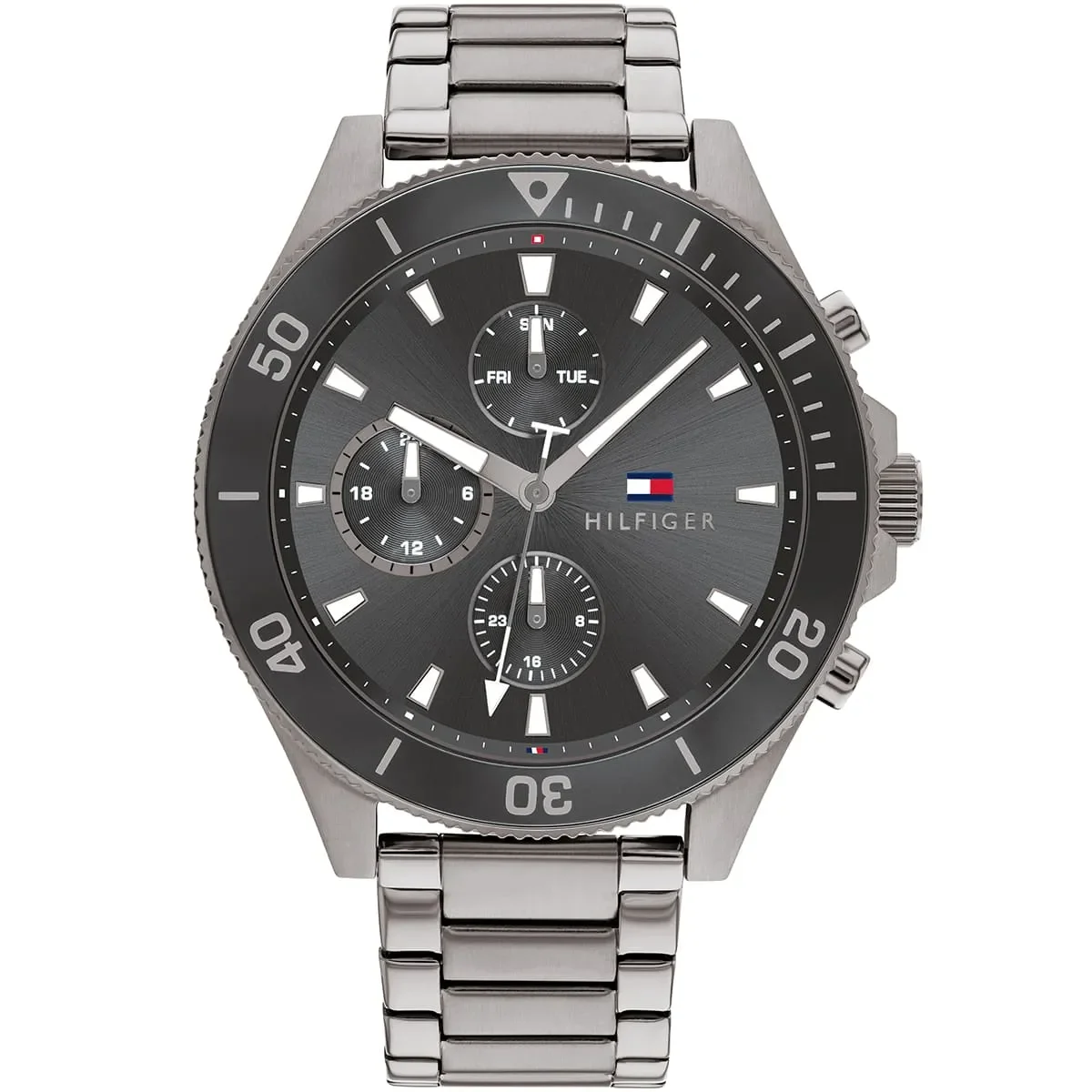 Tommy Hilfiger Classic Men’s Watch 1791918– Gray Dial, Gray Strap