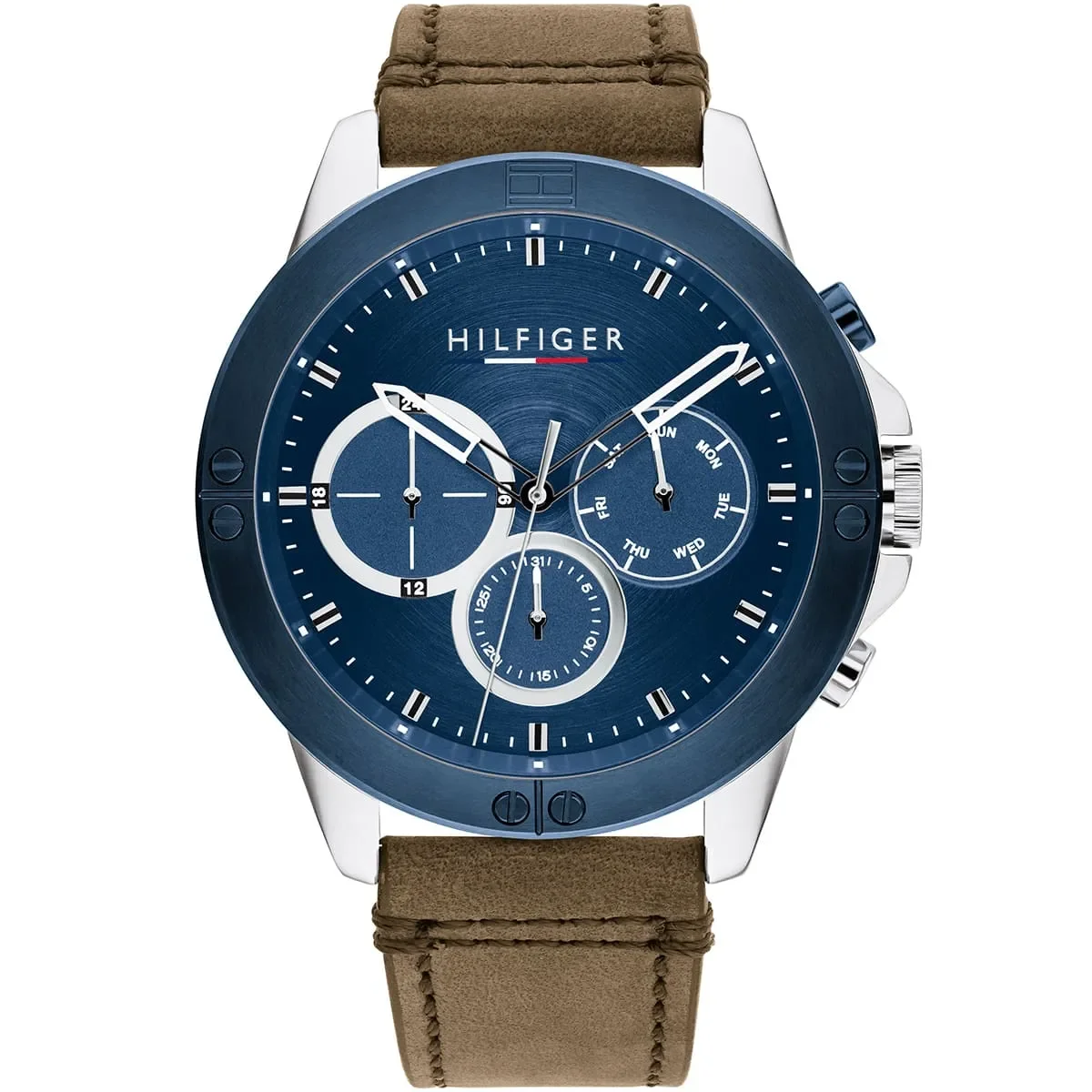 Tommy Hilfiger Classic Men’s Watch 1791895– Blue Dial, Brown Strap