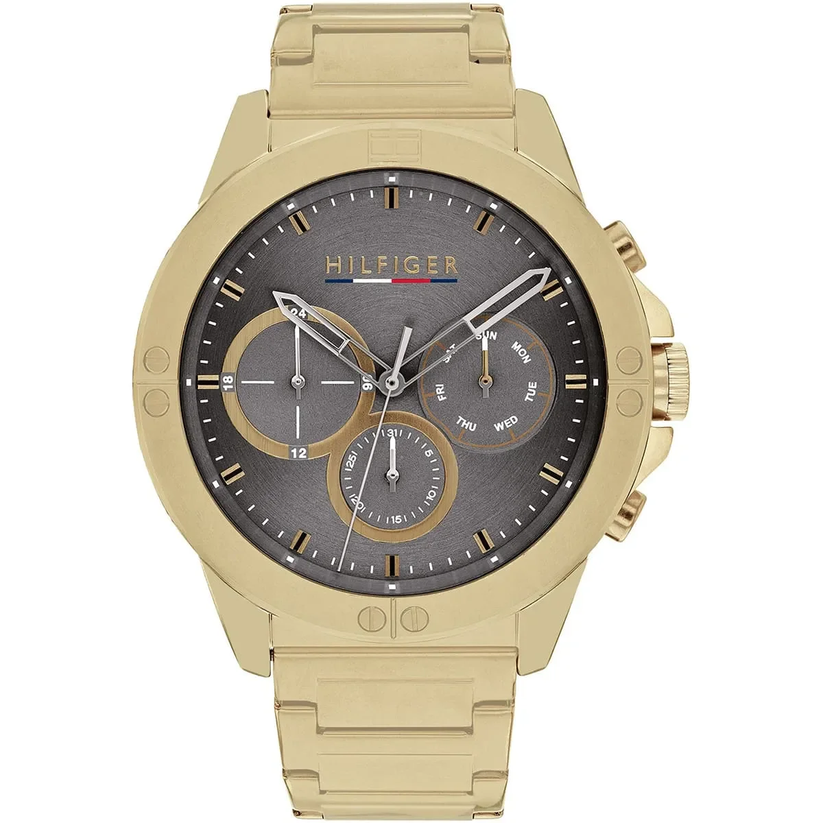 Tommy Hilfiger Classic Men’s Watch 1791891– Gray Dial, Gold Strap