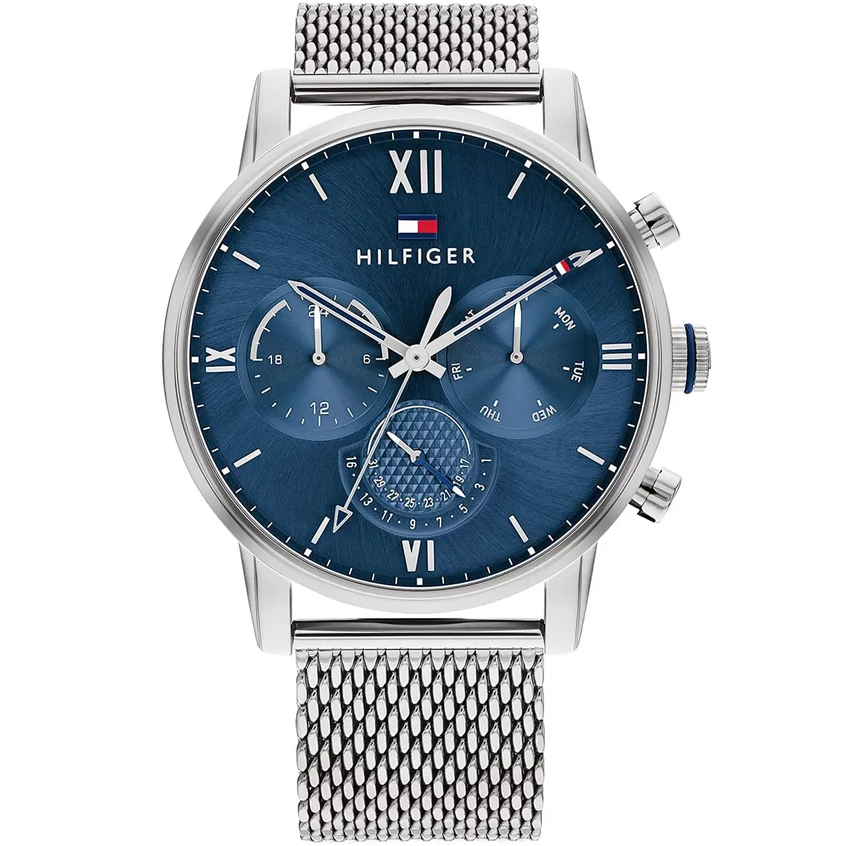 Tommy Hilfiger Classic Men’s Watch 1791881– Blue Dial, Silver Strap