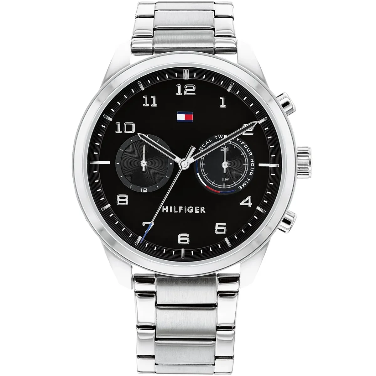 Tommy Hilfiger Classic Men’s Watch 1791784– Black Dial, Silver Strap