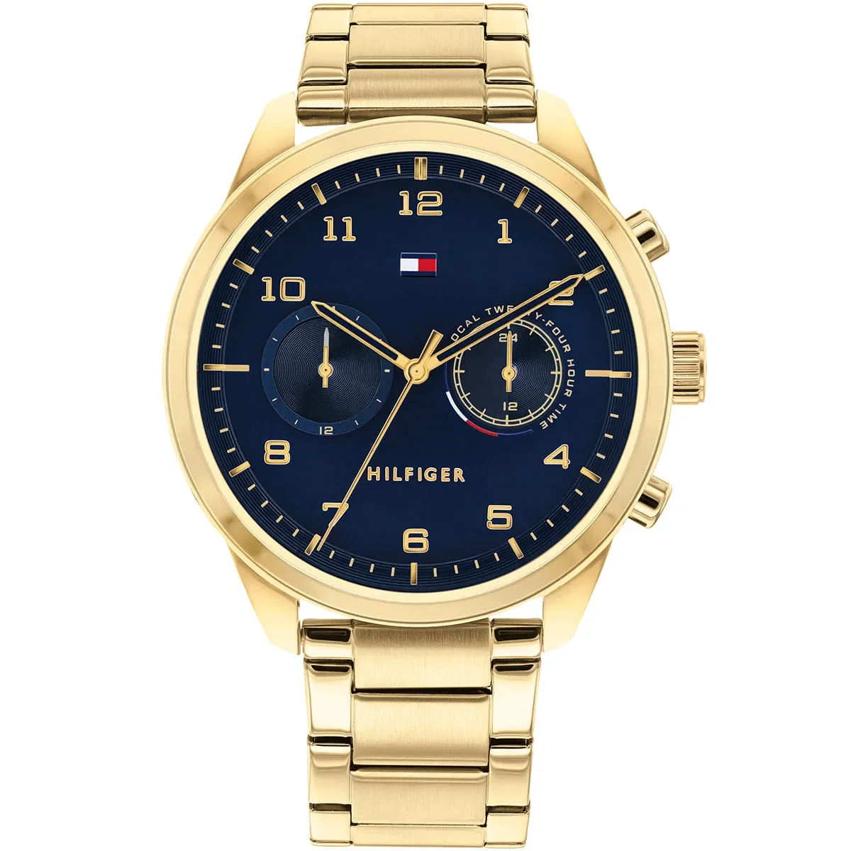 Tommy Hilfiger Classic Men’s Watch 1791783– Blue Dial, Gold Strap