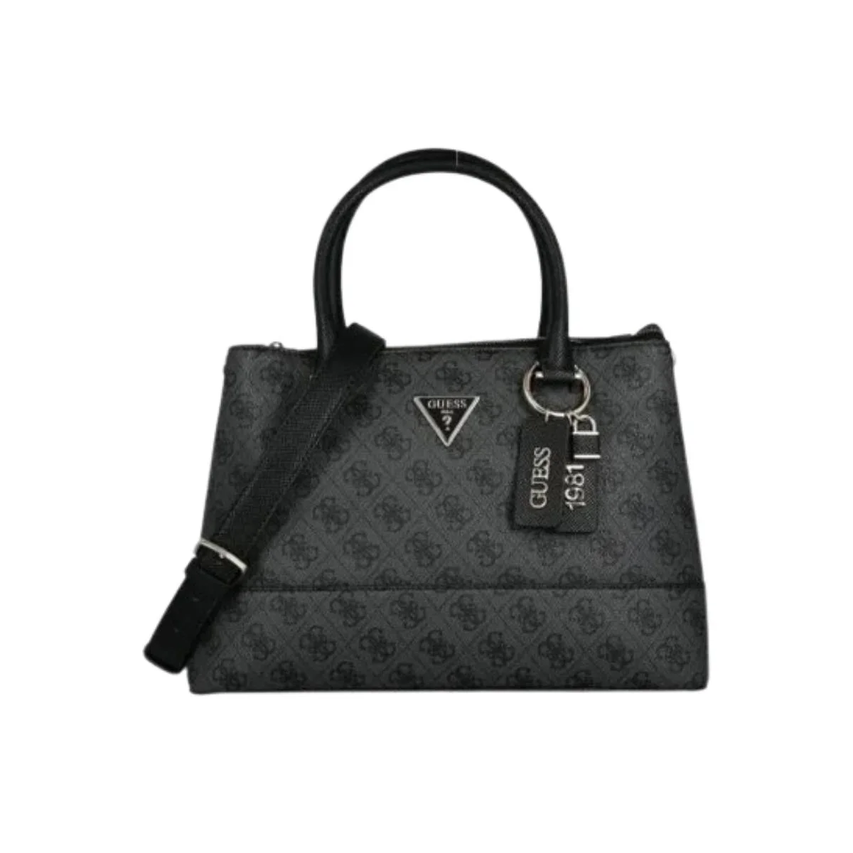 GUESS Women’s Black Monogram Handbag BG967207