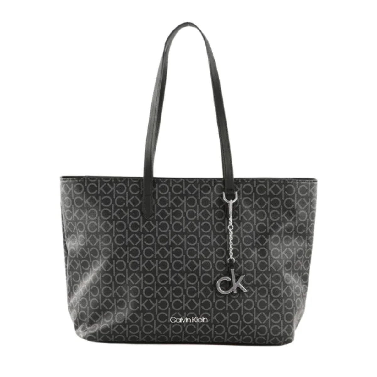 Calvin Klein Women’s CK Monogram Black Tote Bag H1LAF073