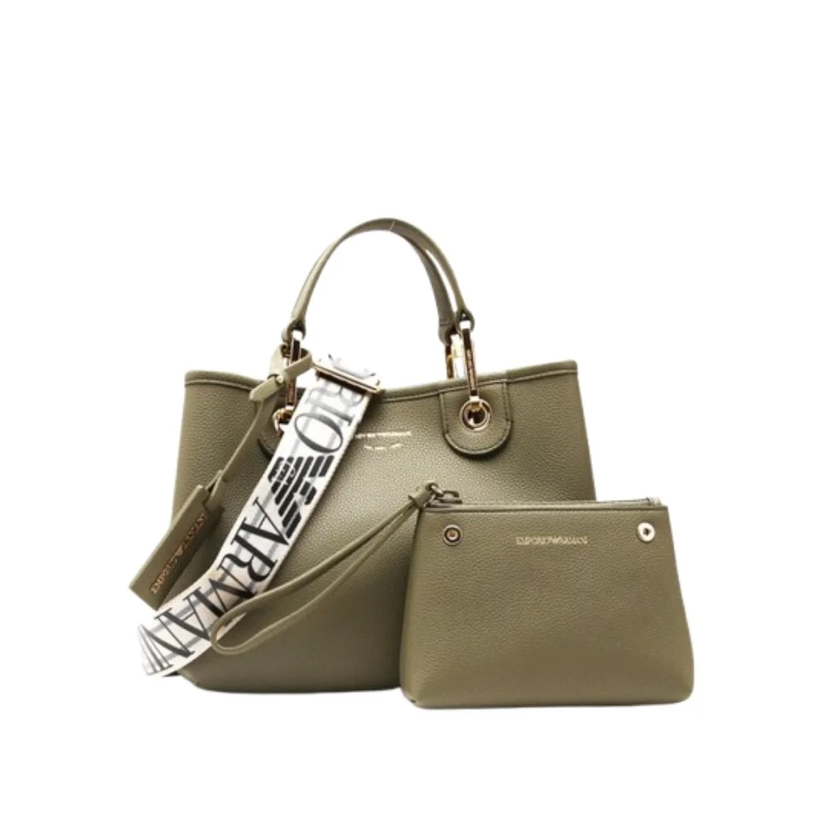 Emporio Armani MyEA Khaki Green Tote Bag EA851H0FL-M11