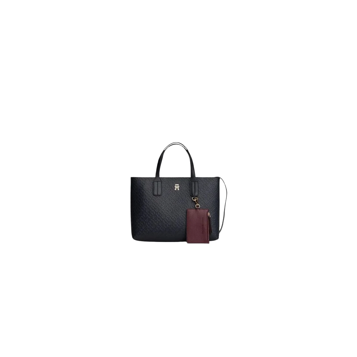 Tommy Hilfiger Icon TH Monogram Black Tote Bag AW0AW18724BDS
