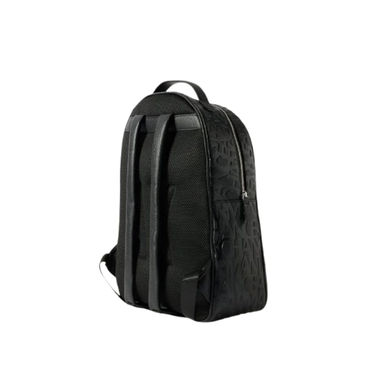 شنطة ظهر أرماني إكستشينج بشعار بارز أسود XM000156-AF11928-UC001