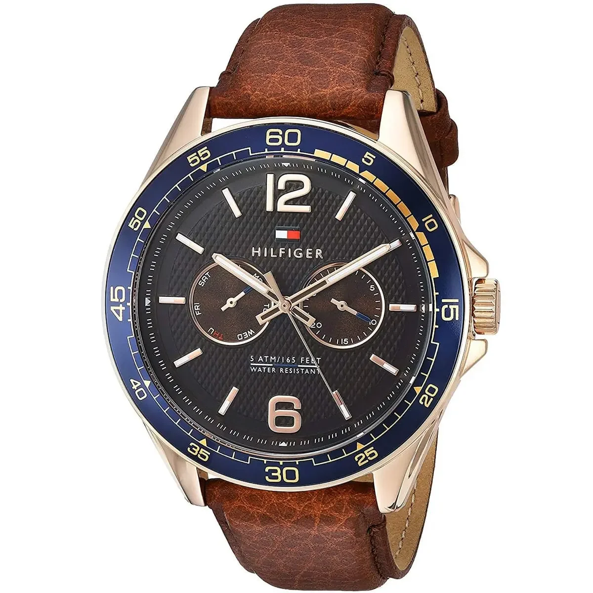 Tommy Hilfiger Erik Men's Brown Dial Leather Watch 1791367