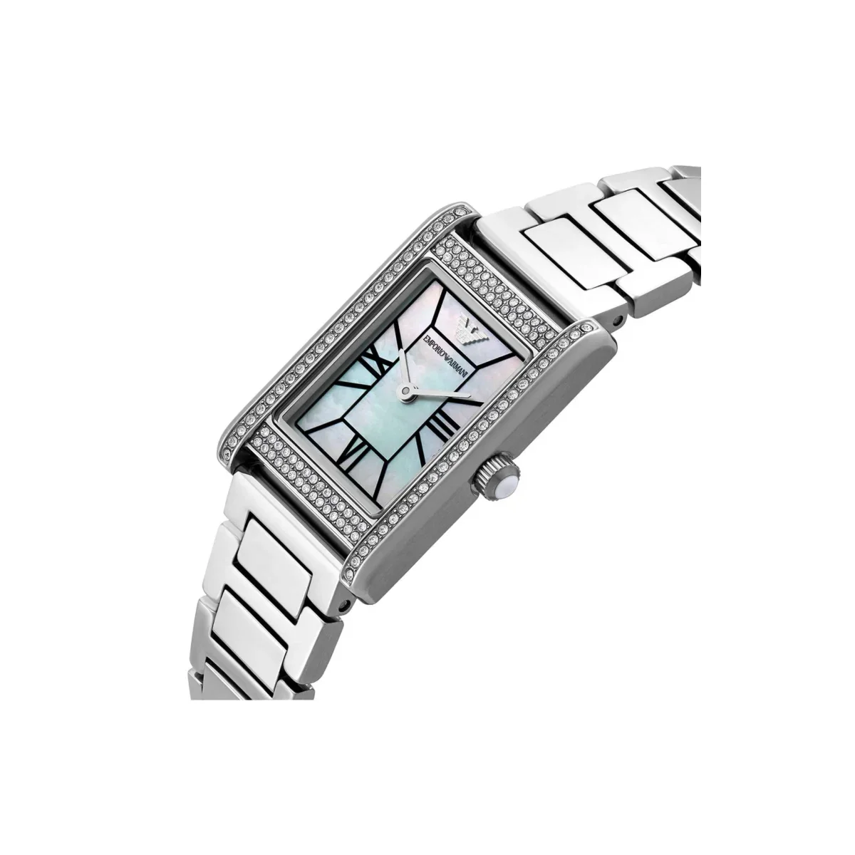 Emporio Armani Gino AR11664 Men's Watch – Mother of Pearl Dial & Silver Stainless Steel