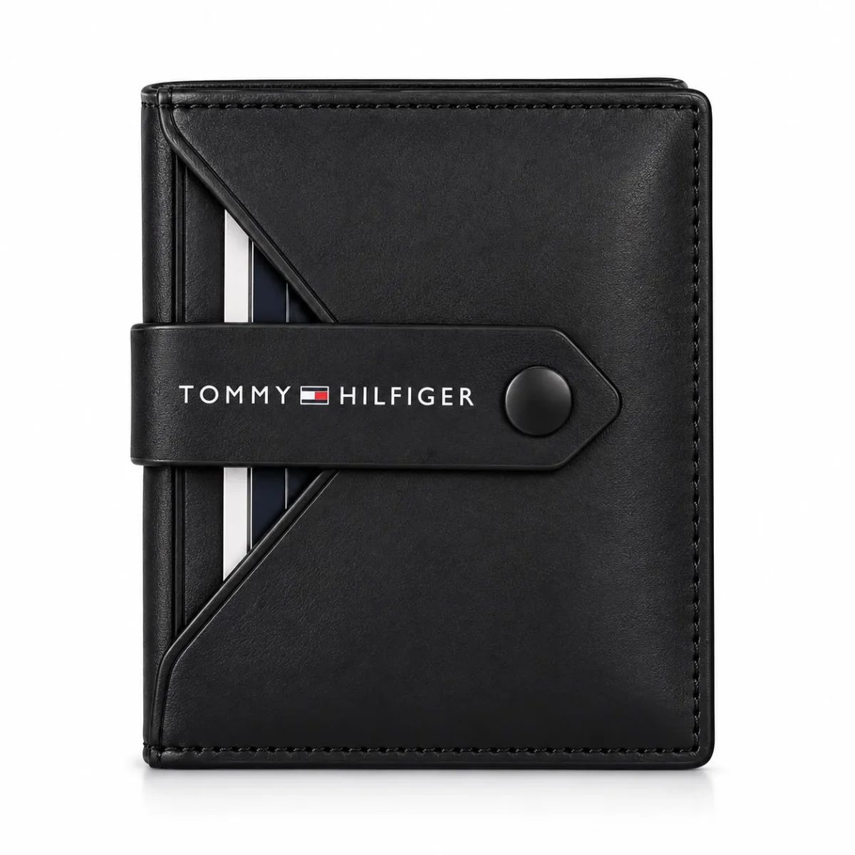 Tommy Hilfiger Men's Reversible Belt & Wallet Gift Set – Black/Brown