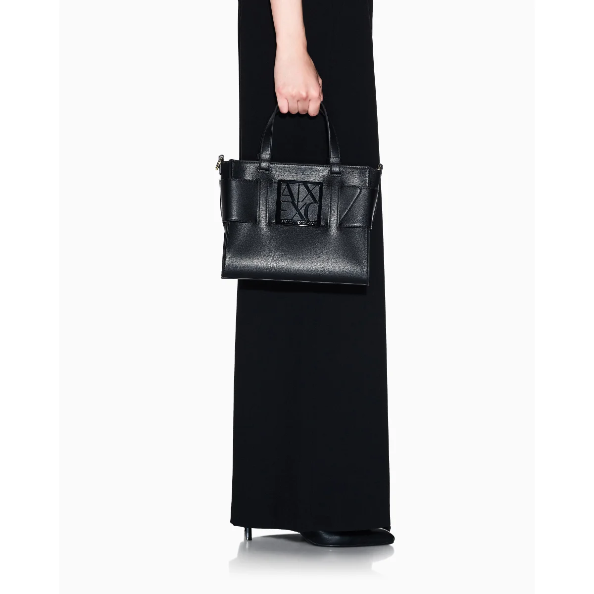 Armani Exchange A|X Logo Black Tote Bag ARC51H0EH-Q11