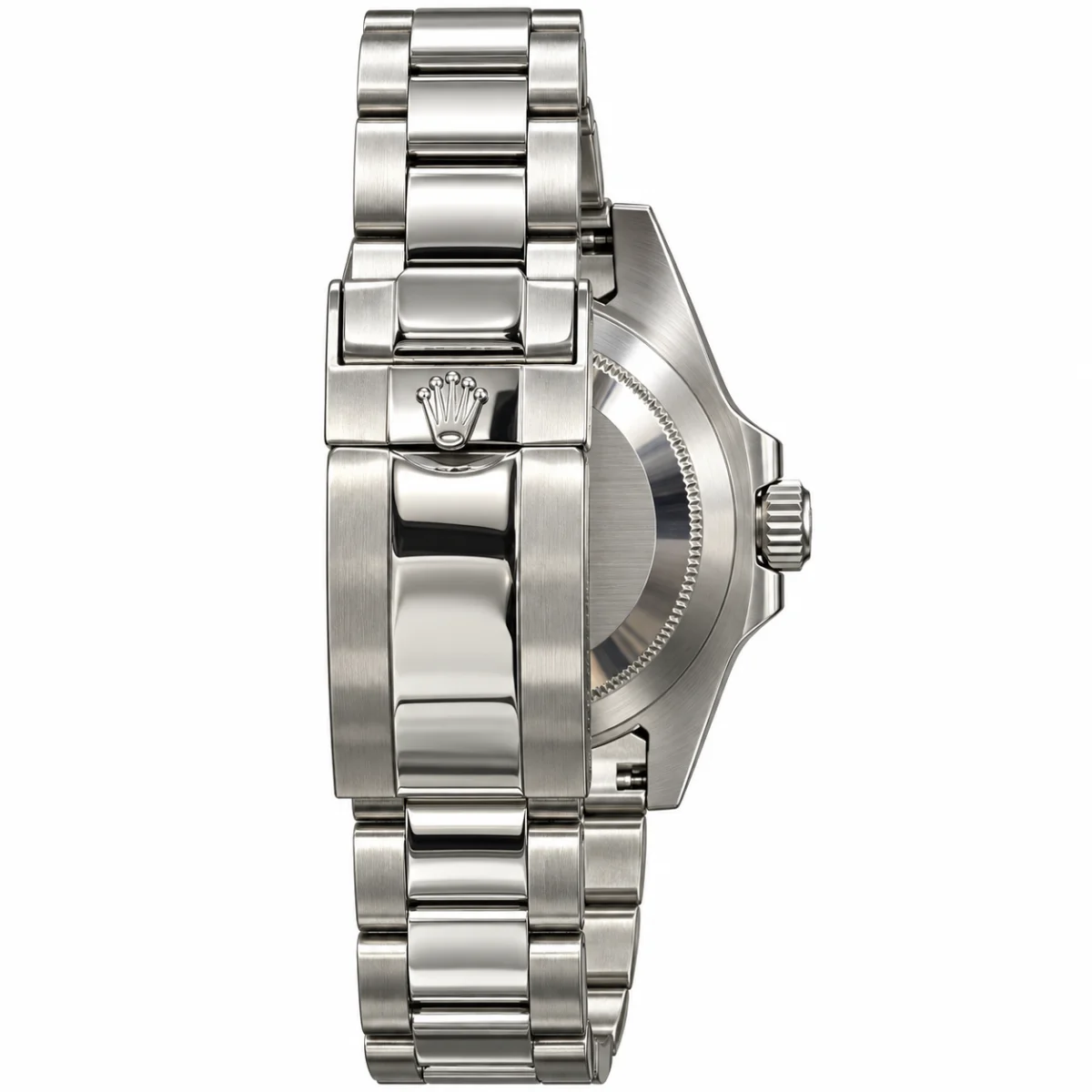 Rolex Submariner Bamford Style Men's Watch Black Dial Red Details Silver Stainless Steel Bracelet - image 2